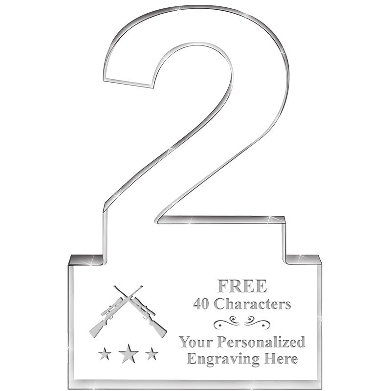 6" 2 YEARS OF SERVICE ACRYLIC