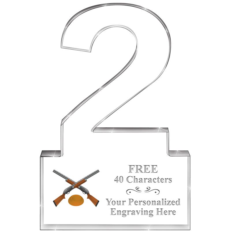 6" 2 YEARS OF SERVICE ACRYLIC