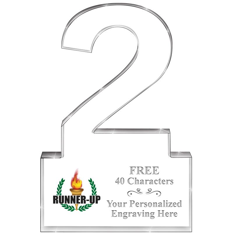 6" 2 YEARS OF SERVICE ACRYLIC