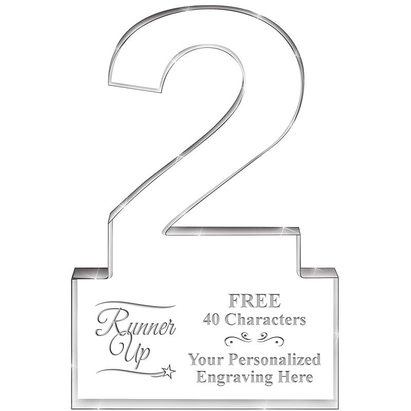 6" 2 YEARS OF SERVICE ACRYLIC