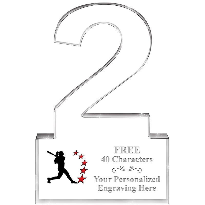 6" 2 YEARS OF SERVICE ACRYLIC