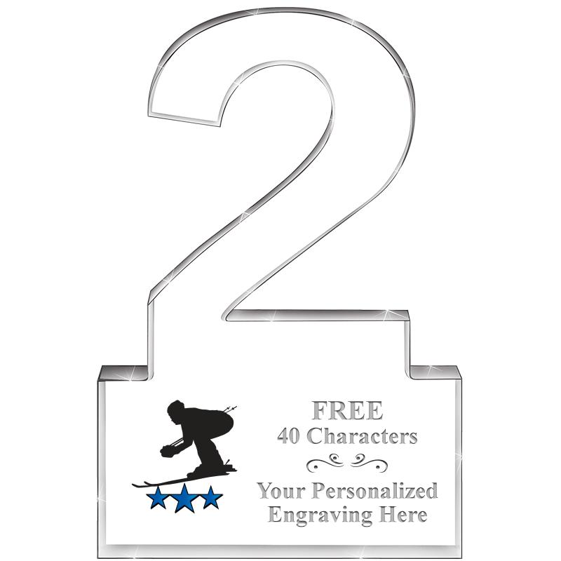 6" 2 YEARS OF SERVICE ACRYLIC