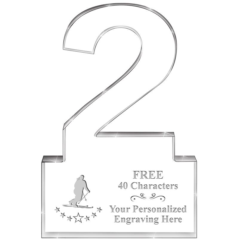 6" 2 YEARS OF SERVICE ACRYLIC