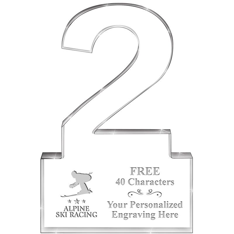 6" 2 YEARS OF SERVICE ACRYLIC