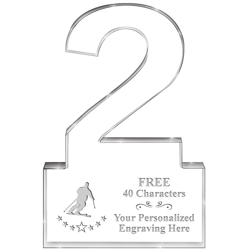 6" 2 YEARS OF SERVICE ACRYLIC