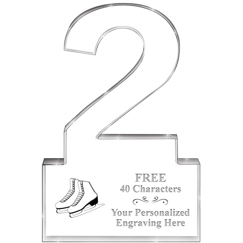 6" 2 YEARS OF SERVICE ACRYLIC