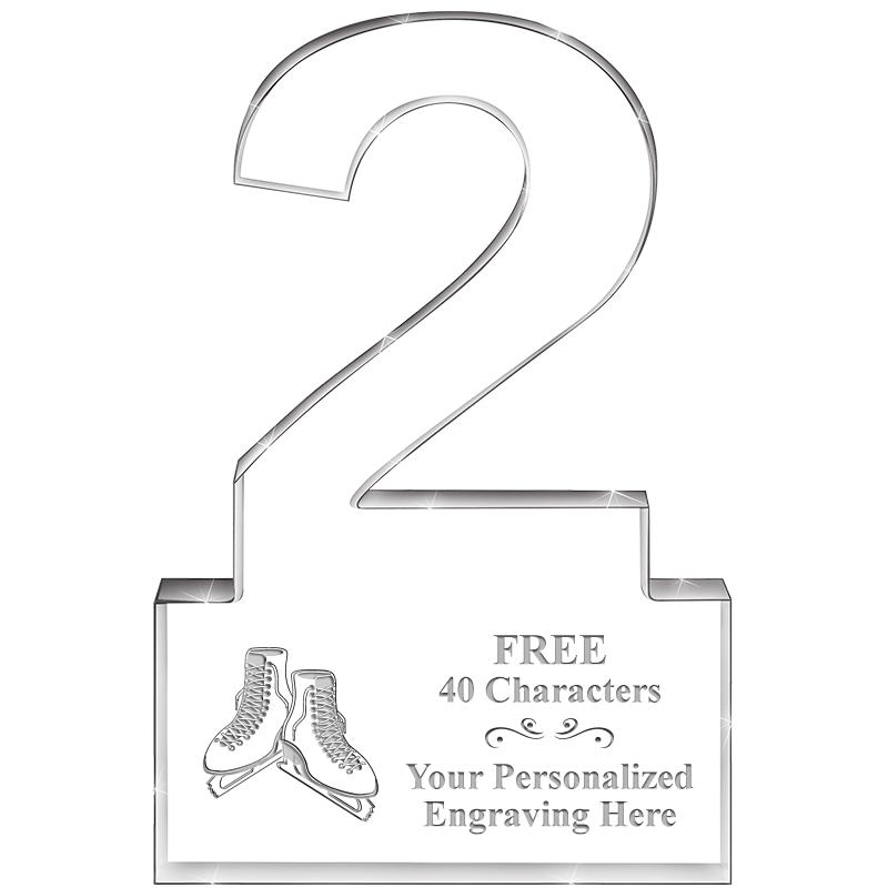 6" 2 YEARS OF SERVICE ACRYLIC