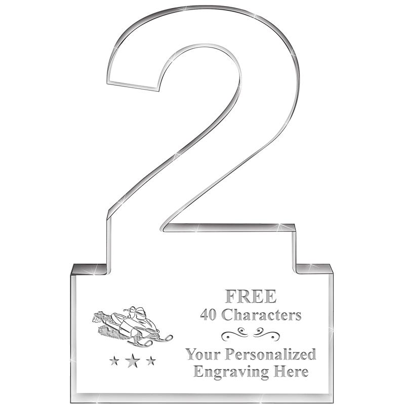 6" 2 YEARS OF SERVICE ACRYLIC