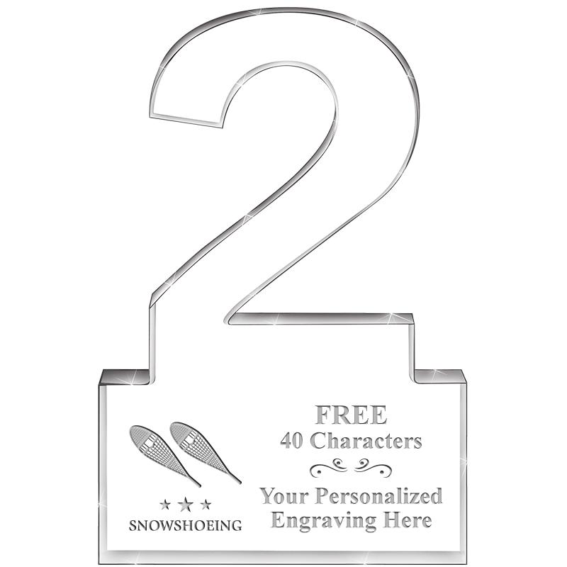 6" 2 YEARS OF SERVICE ACRYLIC