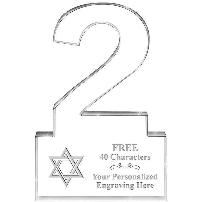 6" 2 YEARS OF SERVICE ACRYLIC