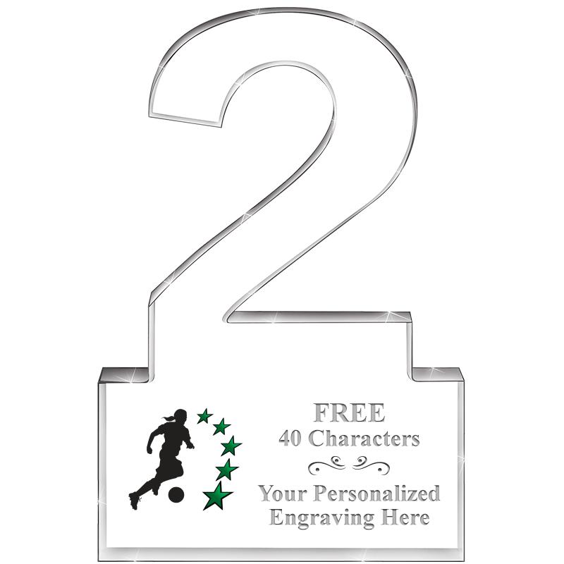 6" 2 YEARS OF SERVICE ACRYLIC