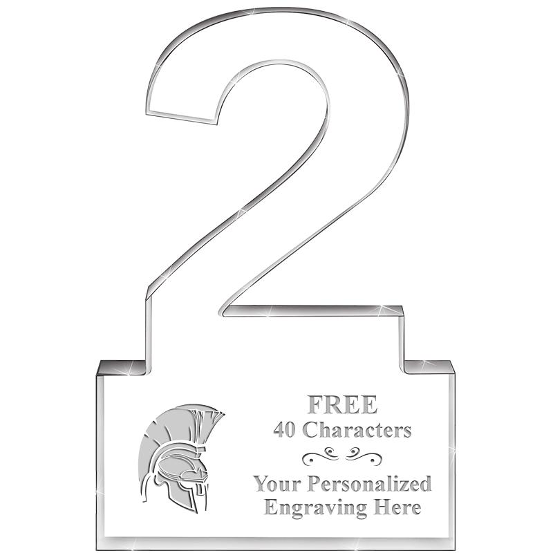 6" 2 YEARS OF SERVICE ACRYLIC