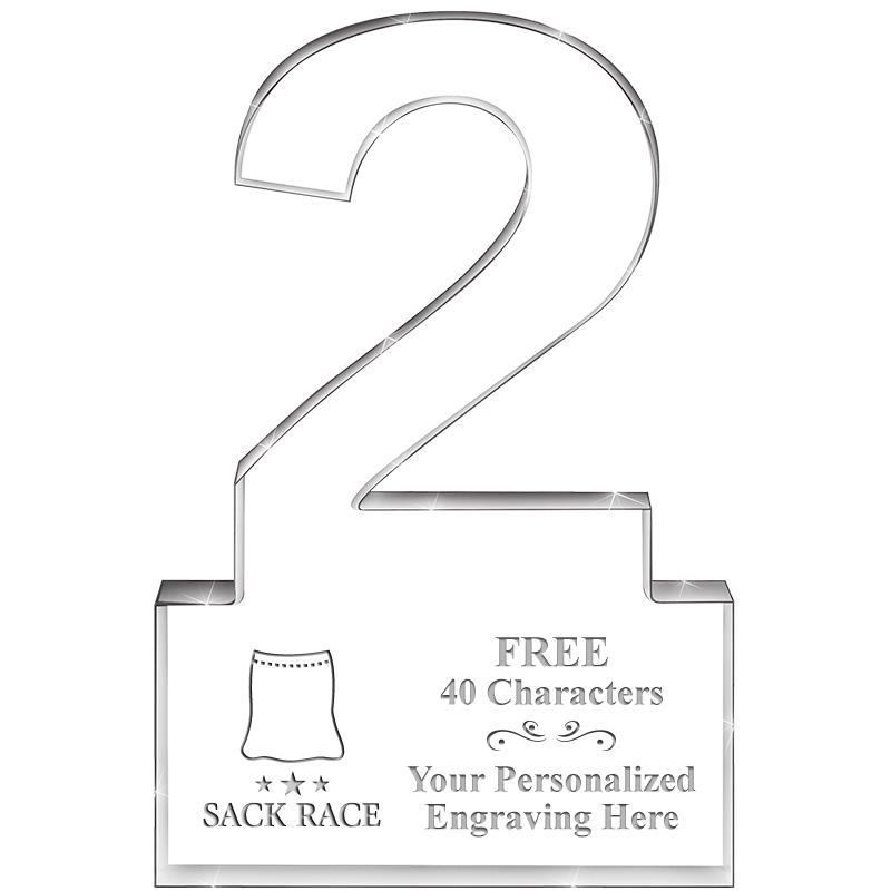 6" 2 YEARS OF SERVICE ACRYLIC