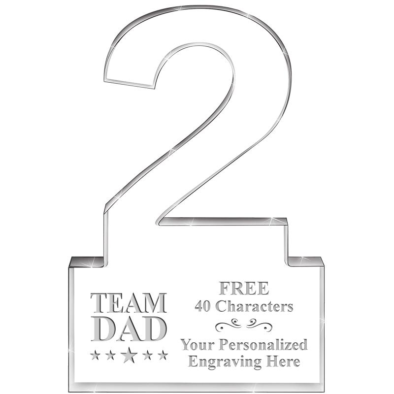 6" 2 YEARS OF SERVICE ACRYLIC