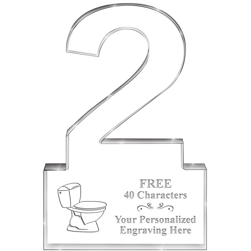 6" 2 YEARS OF SERVICE ACRYLIC