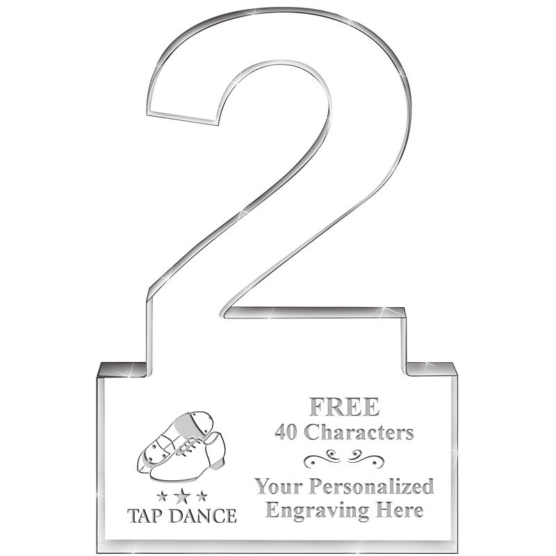 6" 2 YEARS OF SERVICE ACRYLIC