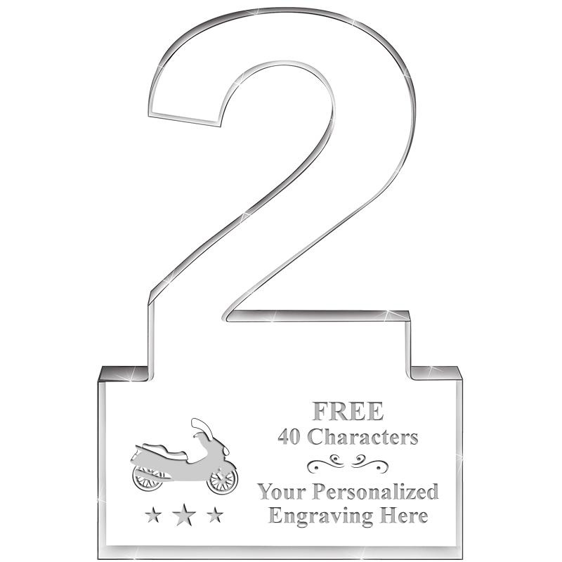 6" 2 YEARS OF SERVICE ACRYLIC