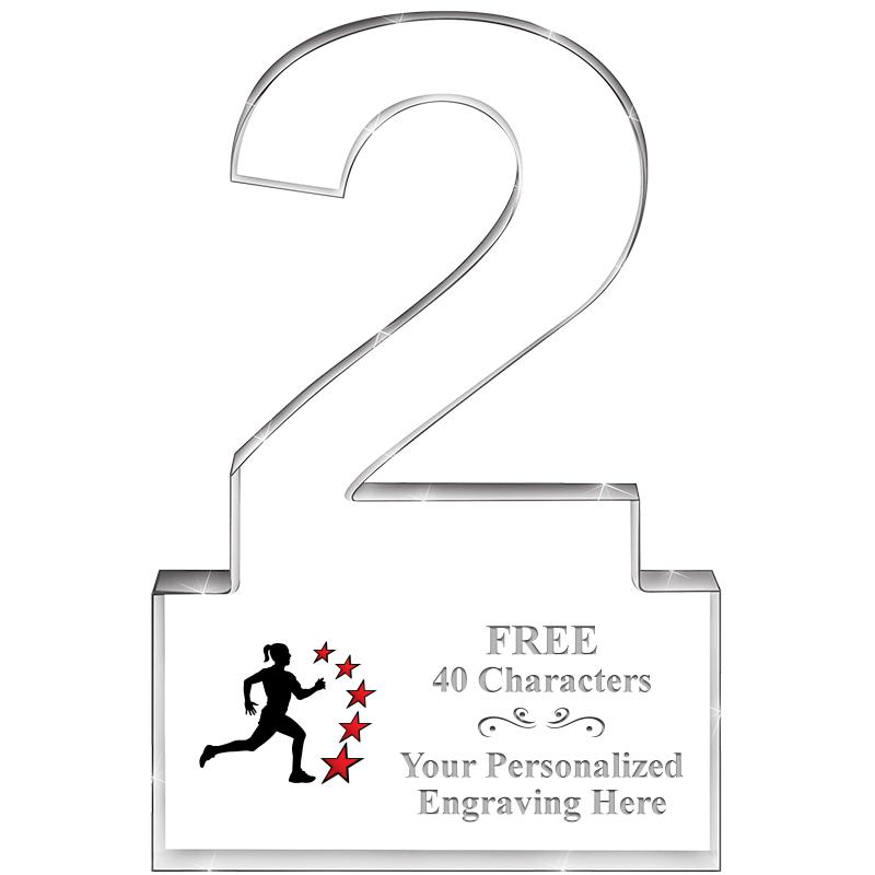 6" 2 YEARS OF SERVICE ACRYLIC