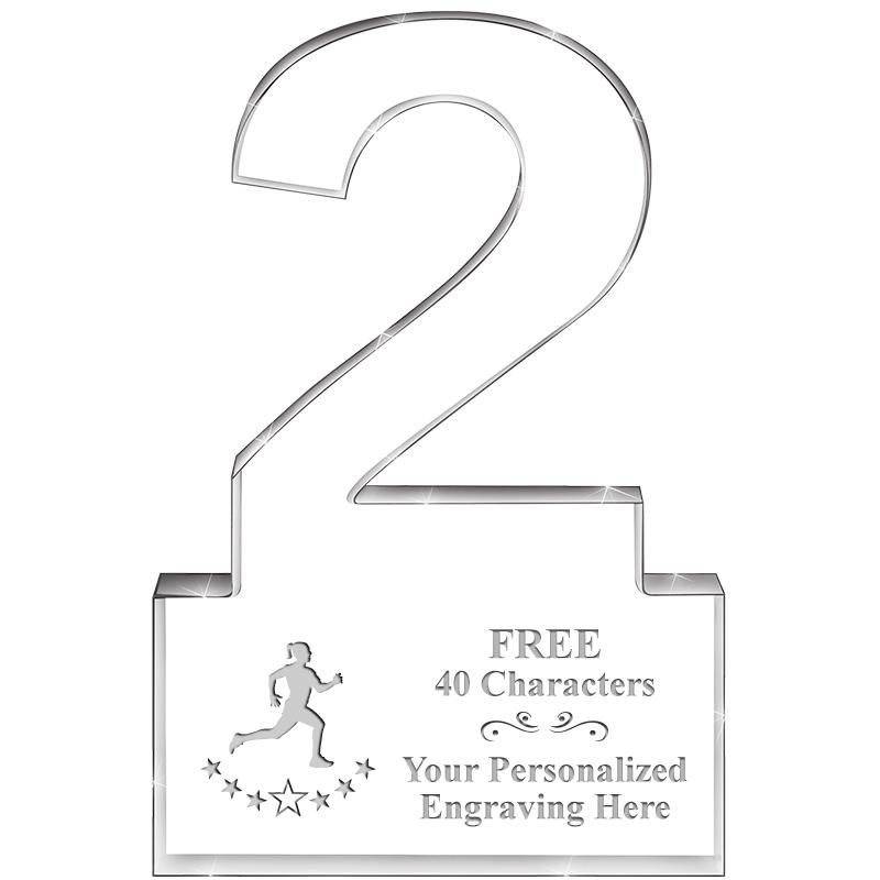 6" 2 YEARS OF SERVICE ACRYLIC