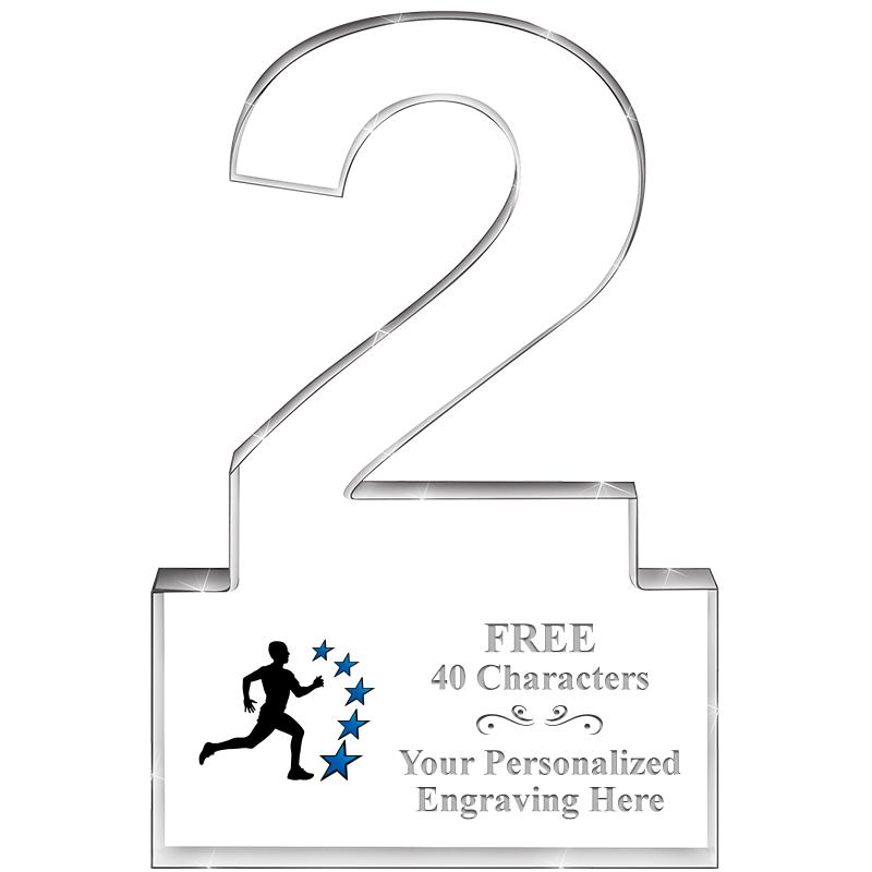 6" 2 YEARS OF SERVICE ACRYLIC