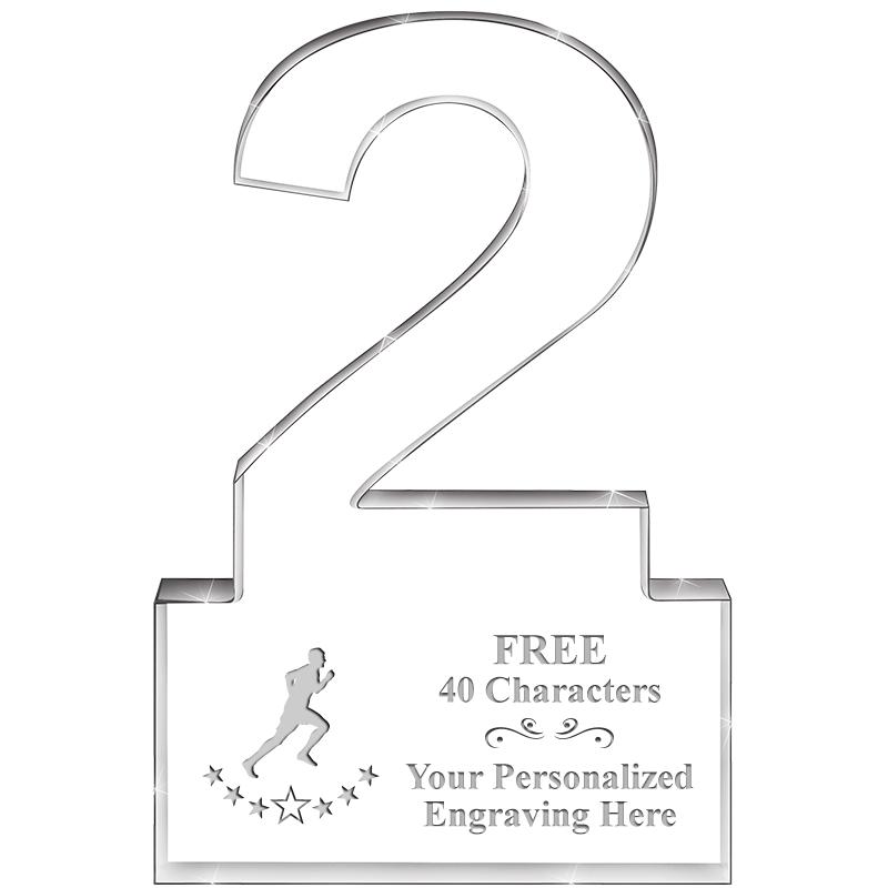 6" 2 YEARS OF SERVICE ACRYLIC