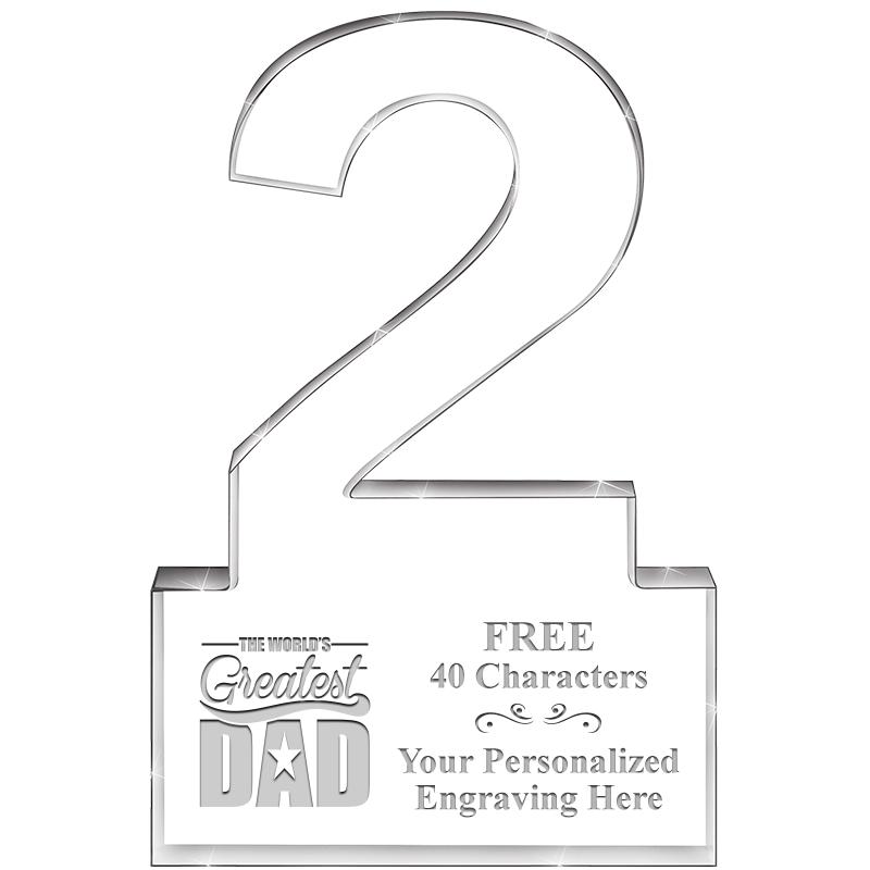 6" 2 YEARS OF SERVICE ACRYLIC