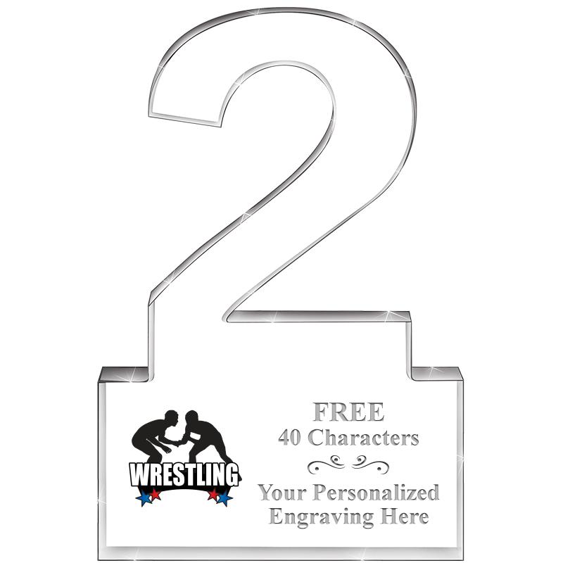 6" 2 YEARS OF SERVICE ACRYLIC