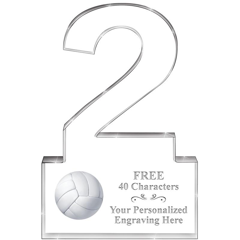 6" 2 YEARS OF SERVICE ACRYLIC