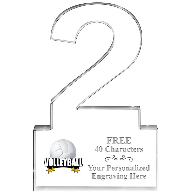 6" 2 YEARS OF SERVICE ACRYLIC