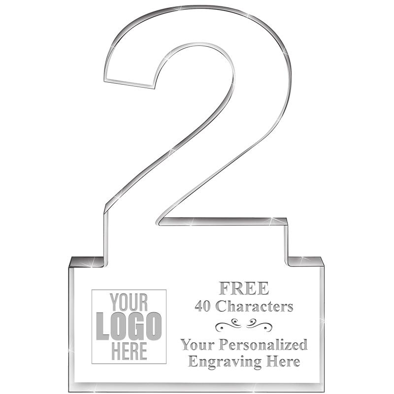 6" 2 YEARS OF SERVICE ACRYLIC