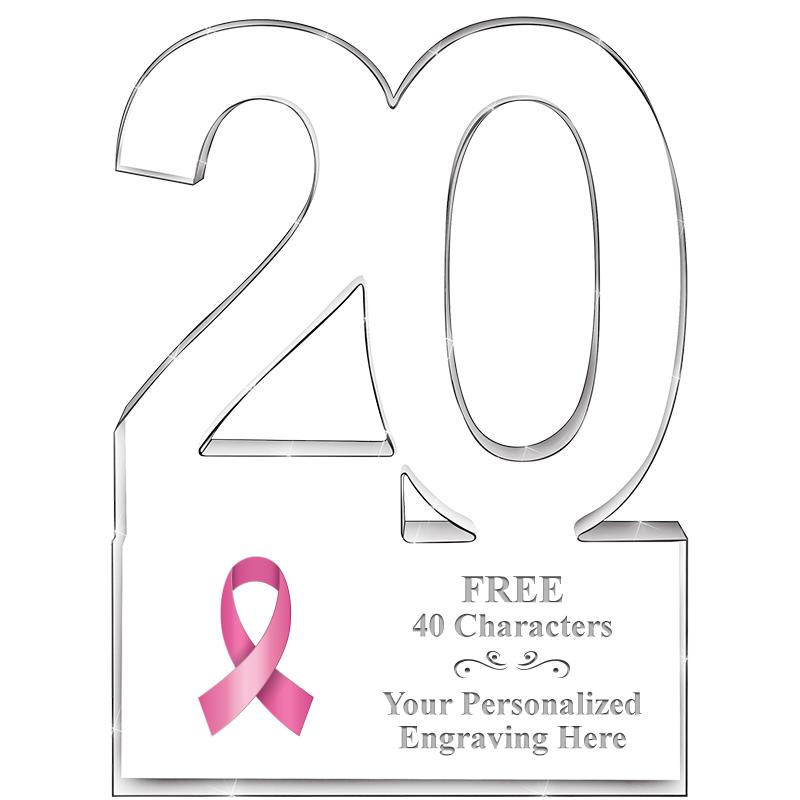 6" 20 YEARS OF SERVICE ACRYLIC