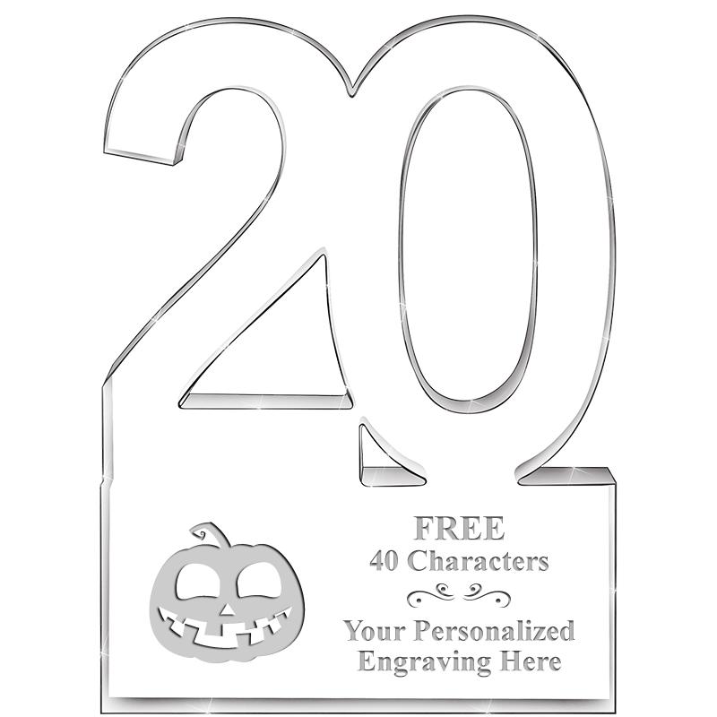 6" 20 YEARS OF SERVICE ACRYLIC