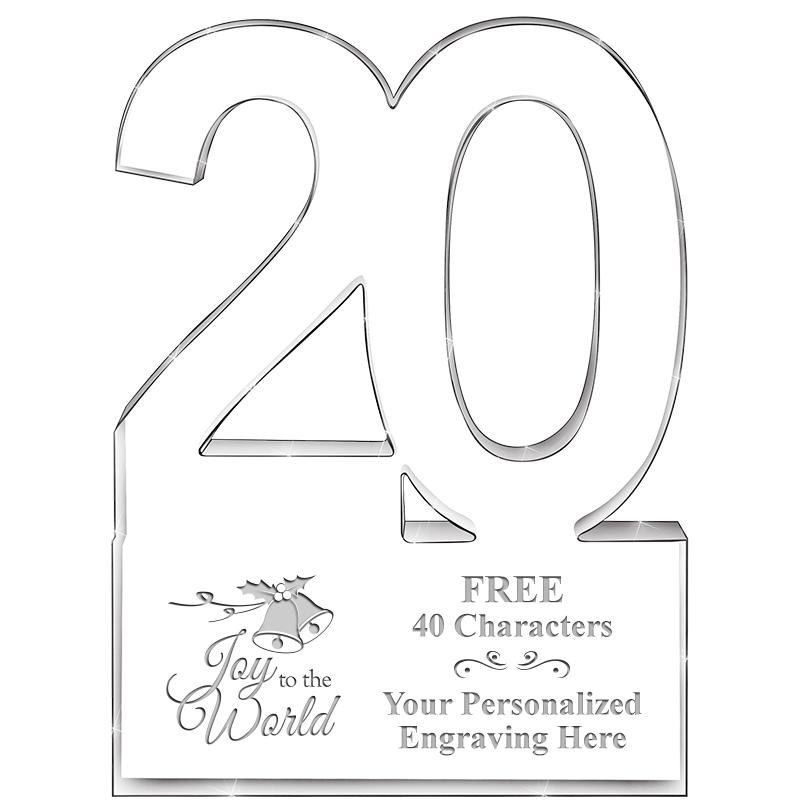 6" 20 YEARS OF SERVICE ACRYLIC