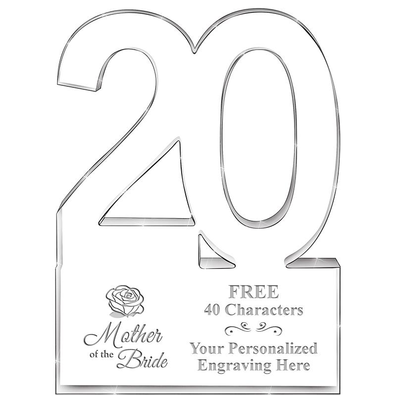6" 20 YEARS OF SERVICE ACRYLIC