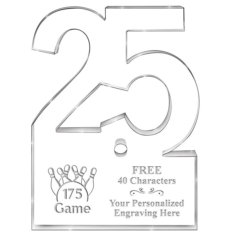 6" 25 YEARS OF SERVICE ACRYLIC