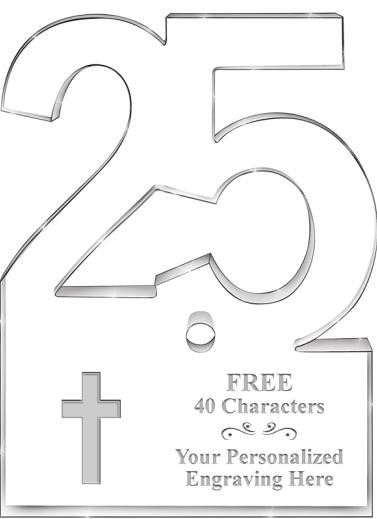 25 Years Of Service Acrylic