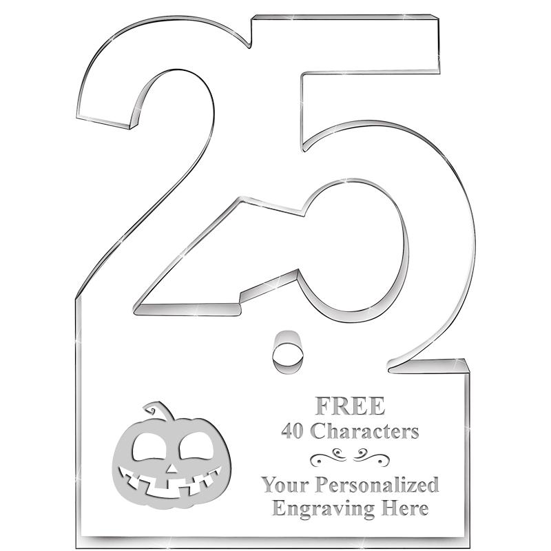 6" 25 YEARS OF SERVICE ACRYLIC