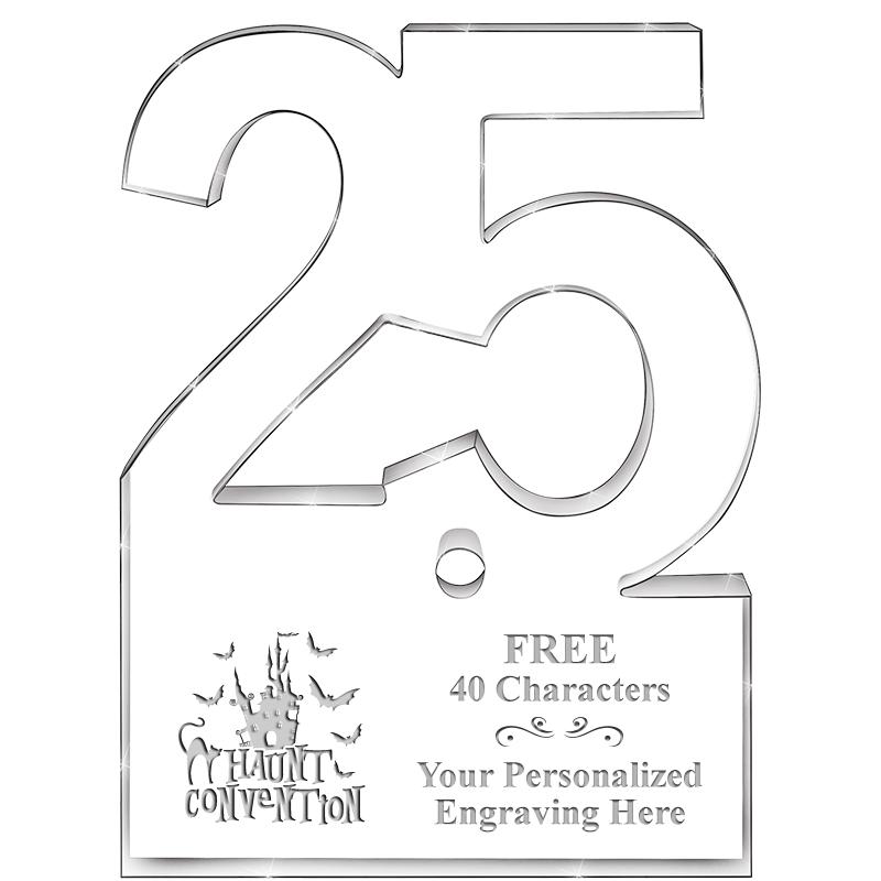 6" 25 YEARS OF SERVICE ACRYLIC