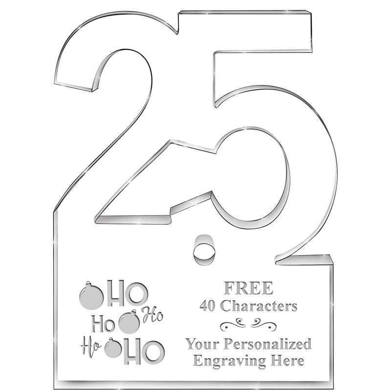 6" 25 YEARS OF SERVICE ACRYLIC