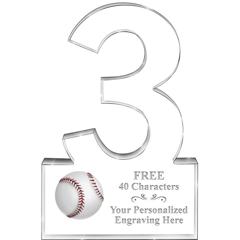 6" 3 YEARS OF SERVICE ACRYLIC