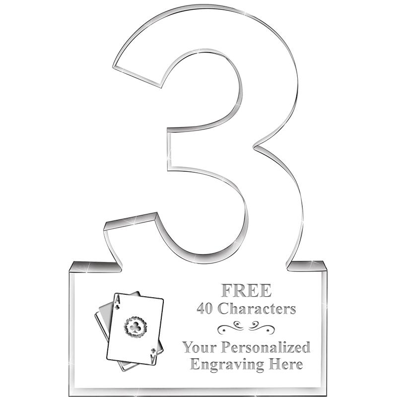 6" 3 YEARS OF SERVICE ACRYLIC