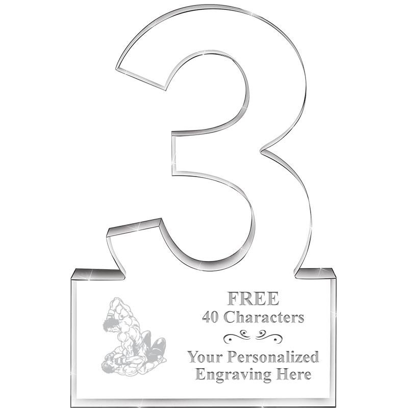 6" 3 YEARS OF SERVICE ACRYLIC