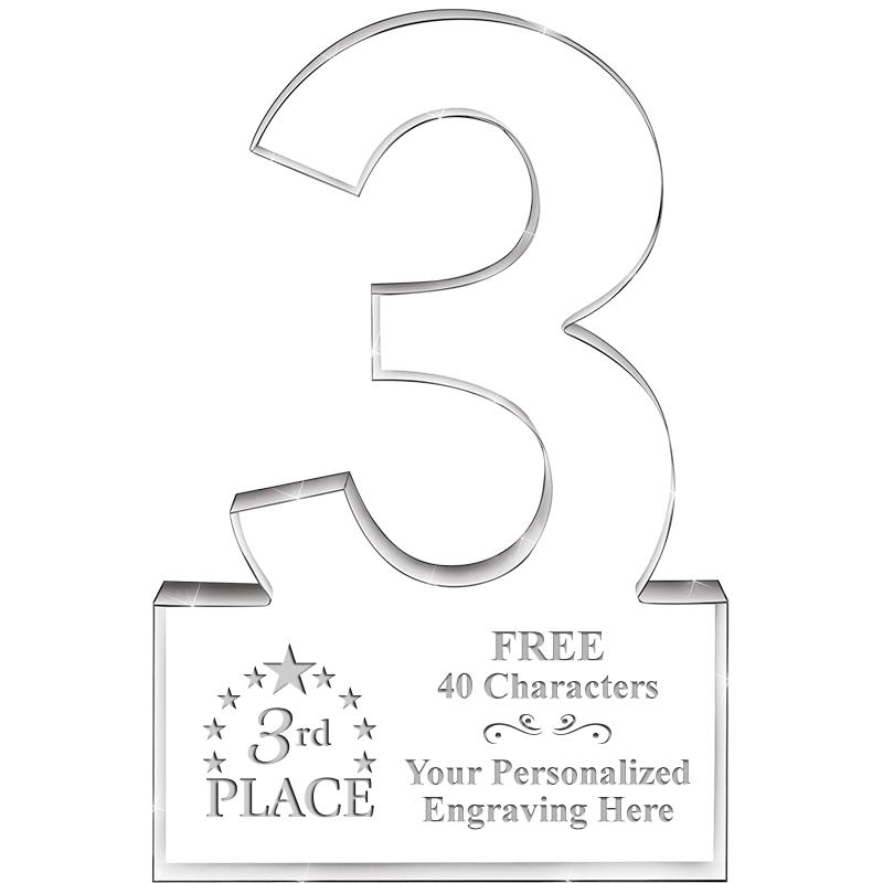 6" 3 YEARS OF SERVICE ACRYLIC