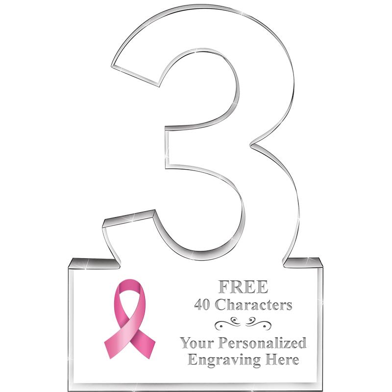 6" 3 YEARS OF SERVICE ACRYLIC