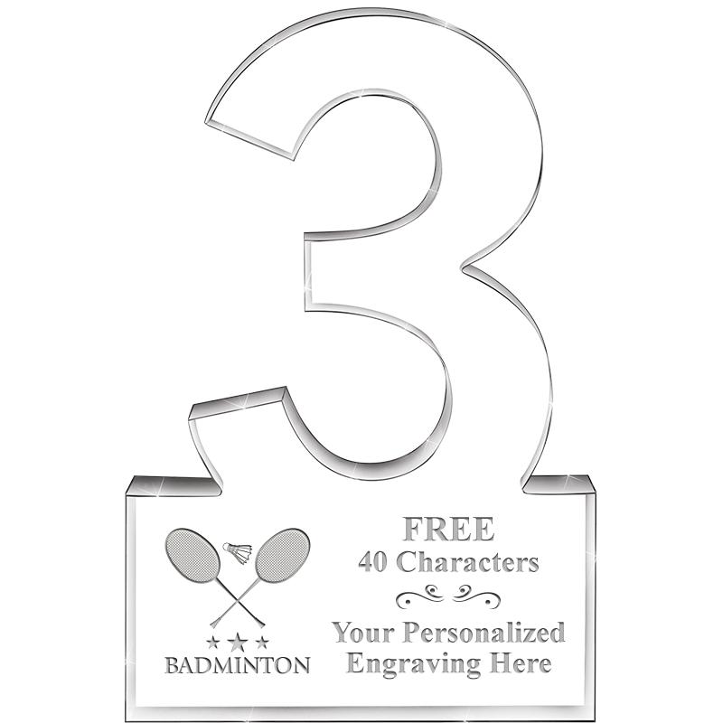 6" 3 YEARS OF SERVICE ACRYLIC