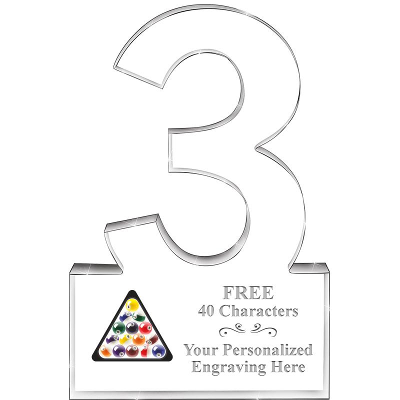 6" 3 YEARS OF SERVICE ACRYLIC