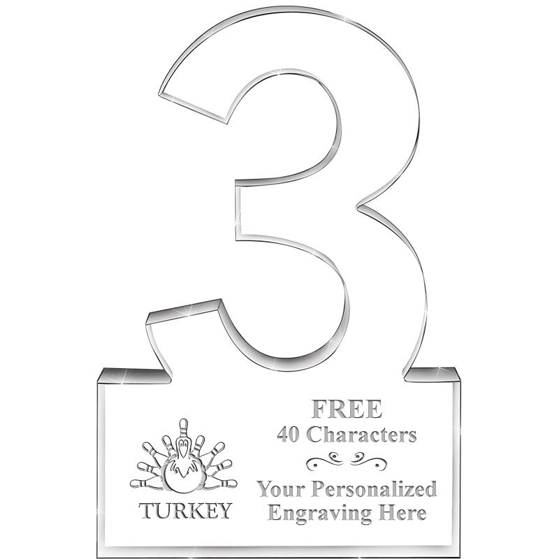 6" 3 YEARS OF SERVICE ACRYLIC