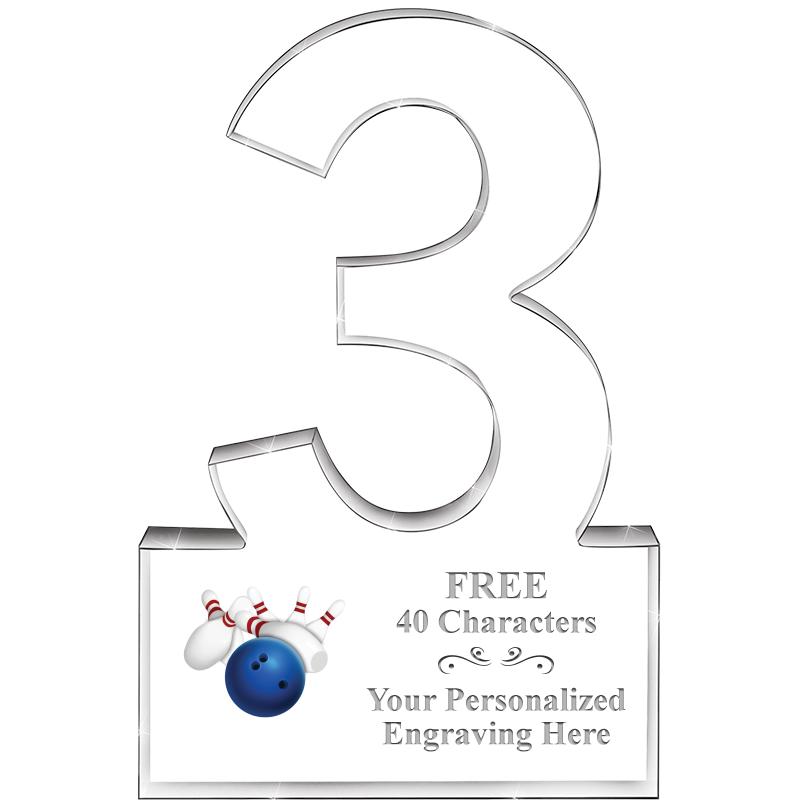 6" 3 YEARS OF SERVICE ACRYLIC