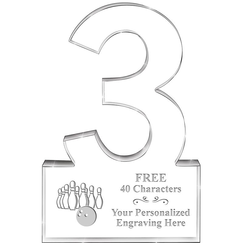 6" 3 YEARS OF SERVICE ACRYLIC