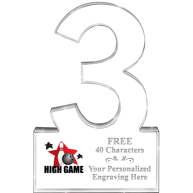 6" 3 YEARS OF SERVICE ACRYLIC